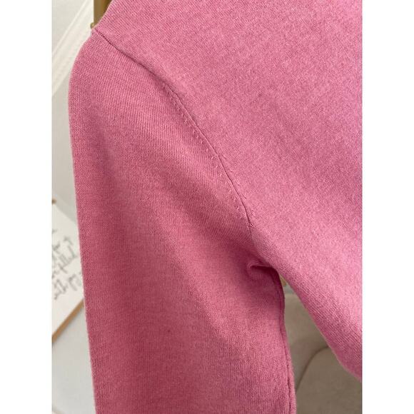 Candace Cameron Bure Colorblock Cardigan Preppy Parisian Red Pink Classic Bougie - Picture 6 of 9